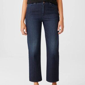 Eileen Fisher Organic Cotton Stretch Straight Ankle Jean Size 12